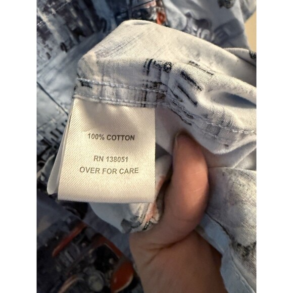 North River Outfitters Men's Button Front Shirt All‎ Over Vintage Car Medium - Picture 4 of 9